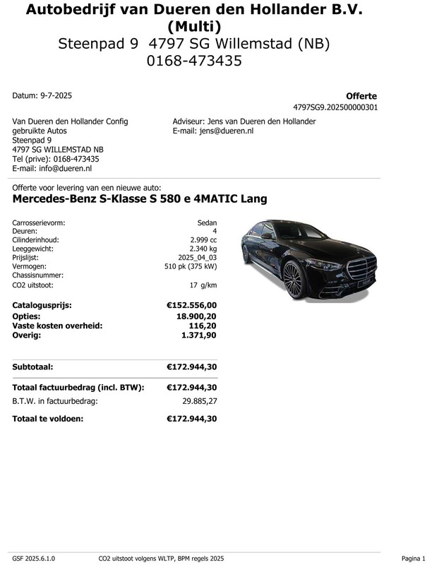 Mercedes-Benz S-Klasse