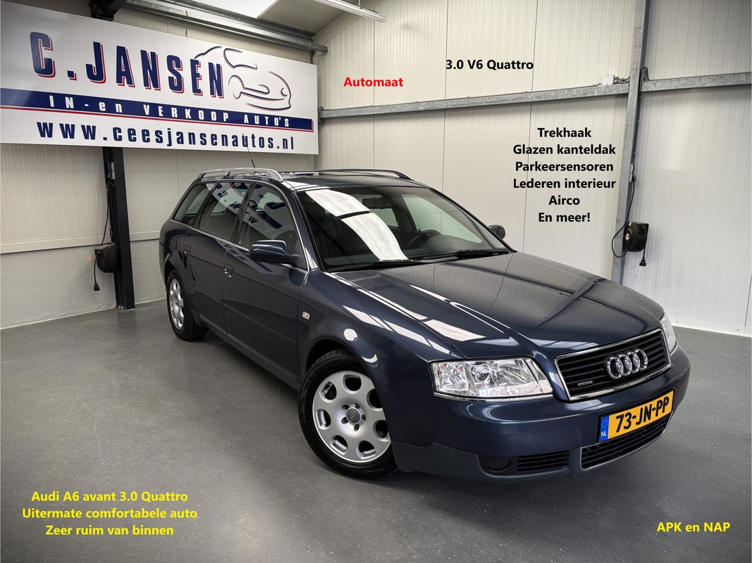 Audi-A6-Avant 3.0 V6 quattro - Automaat! | Lease One en Lenen op Maat maken het mogelijk!