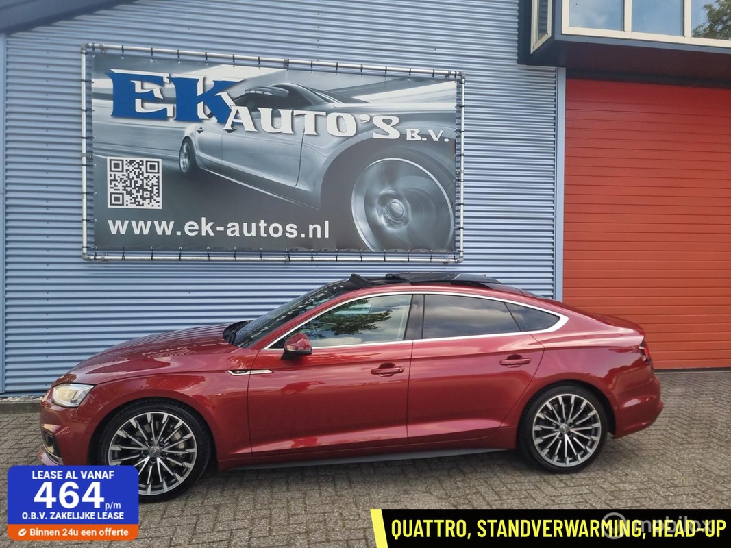 Audi-A5-Sportback 2.0 TFSI MHEV quattro Sport S-line Edition 252 | Lease One en Lenen op Maat maken het mogelijk!