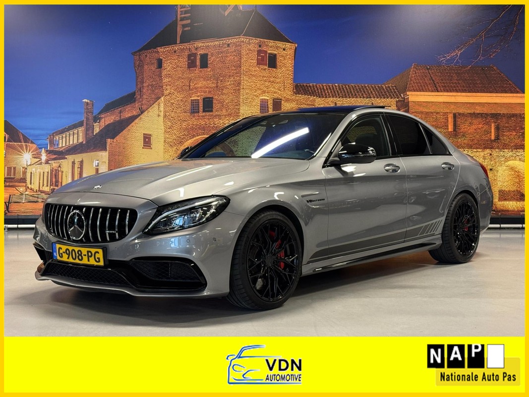 Mercedes-Benz-C-Klasse-AMG 63 S Edition 1 Panodak Burmester Drivers Package | Lease One en Lenen op Maat maken het mogelijk!