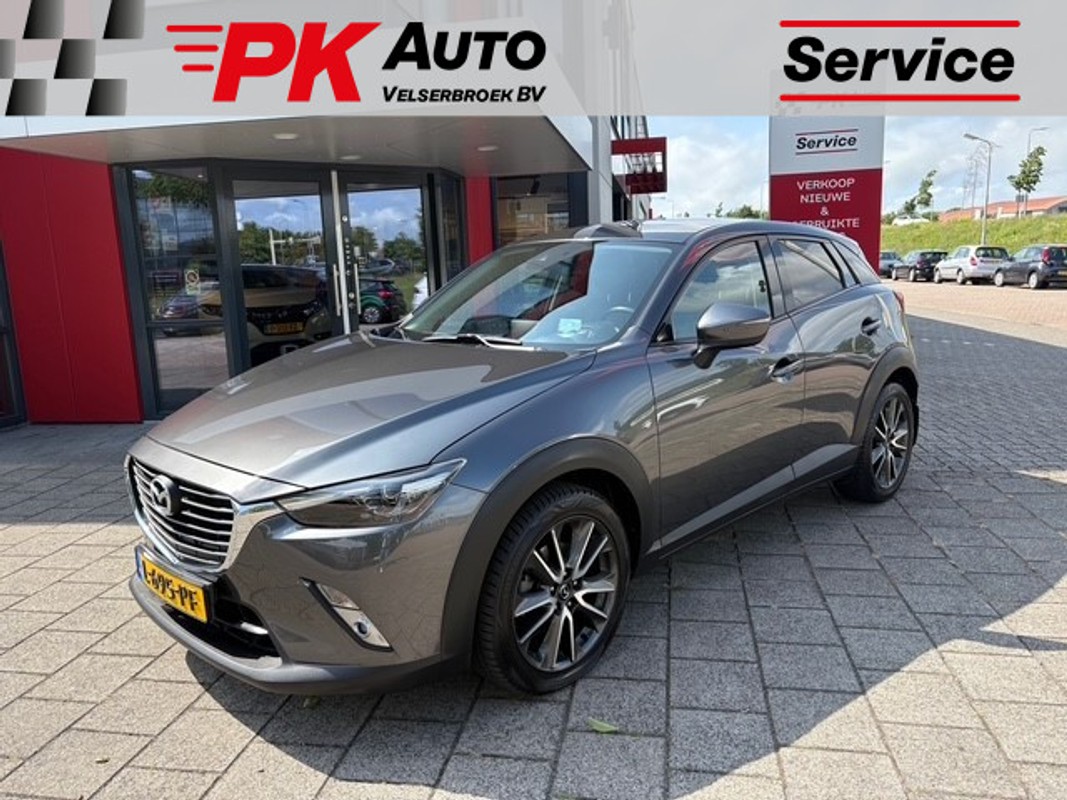 Mazda-CX-3-2.0 SkyActiv-G 150 GT-M 4WD | Navi | Cruise | 56.394 km | Lease One en Lenen op Maat maken het mogelijk!