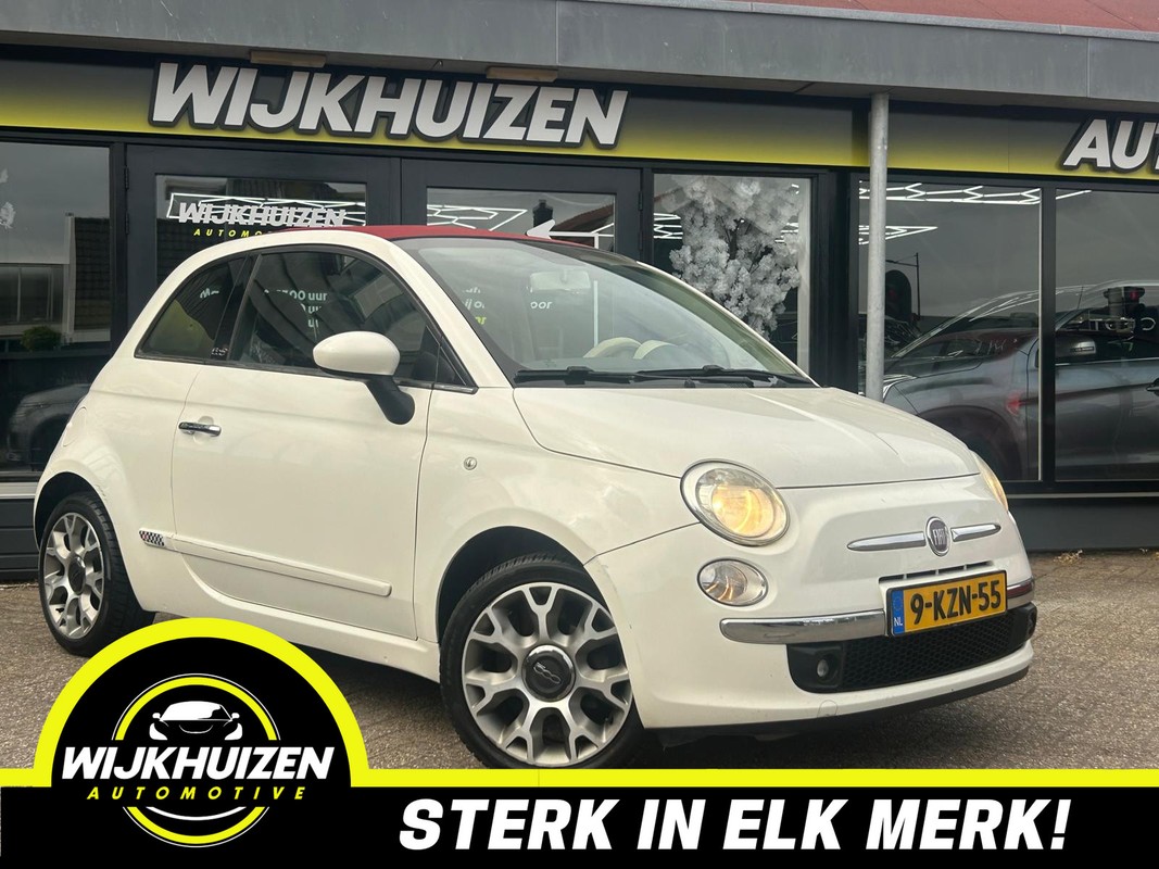 Fiat-500C-1.2 Lounge Cabrio met Navigatie !!! Apple Carplay !!! Airco !!! | Lease One en Lenen op Maat maken het mogelijk!