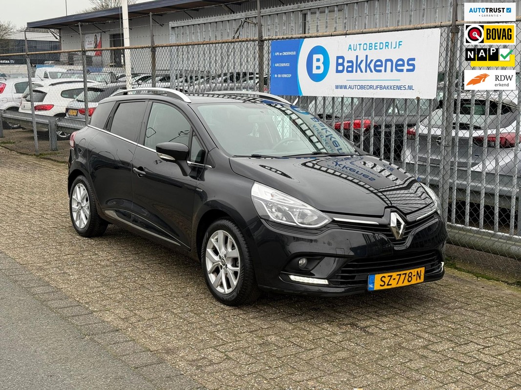 Renault-Clio-Estate 0.9 TCe Limited | Airco | Cruise | Navi | Bluetooth | Lease One en Lenen op Maat maken het mogelijk! Renault-Clio-Estate 0.9 TCe Limited | Airco | Cruise | Navi | Bluetooth | Lease One en Lenen op Maat maken het mogelijk!