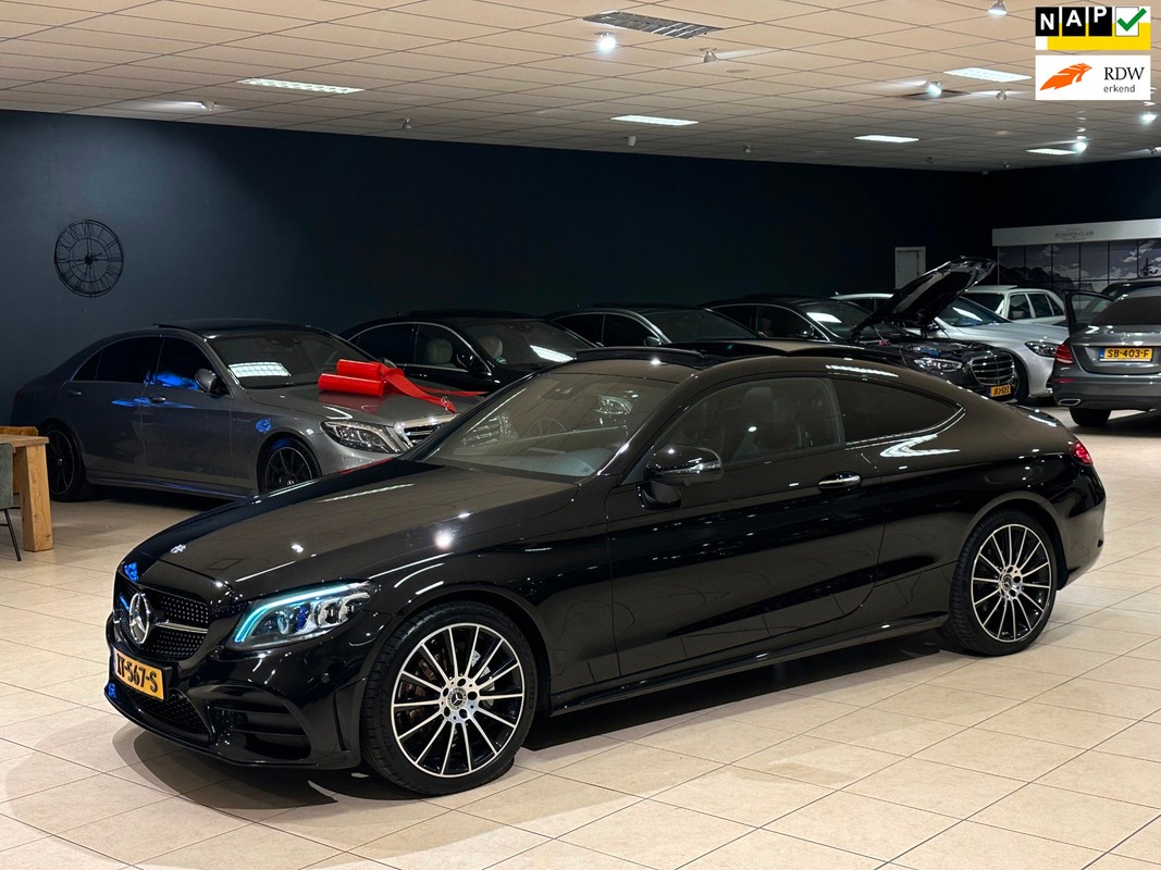 Mercedes-Benz-C-Klasse-Coupé C180 AMG/PANO/BURMESTER/NAP/MUTLIBEAM/VIRTUAL/VOLL | Lease One en Lenen op Maat maken het mogelijk!