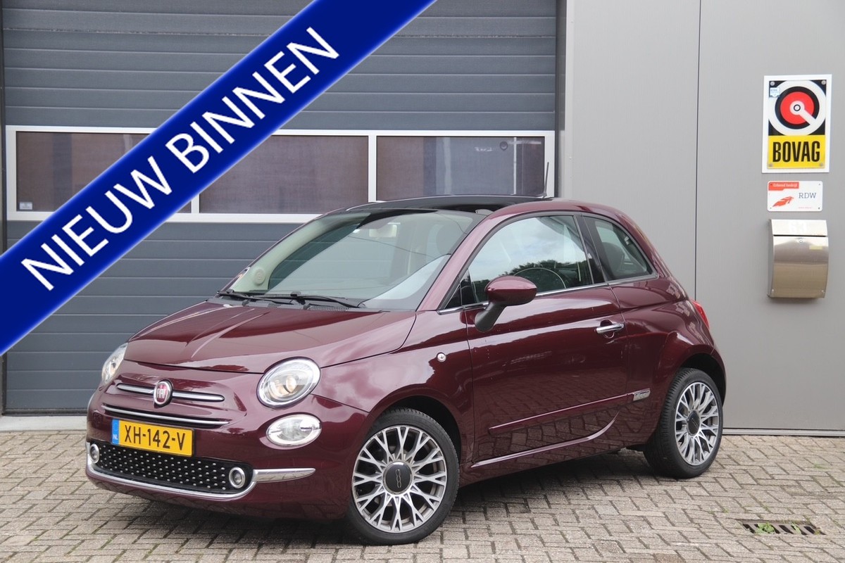 Fiat-500-0.9 TwinAir Turbo Collezione, Panoramadak, Cruise, Navi | Lease One en Lenen op Maat maken het mogelijk!