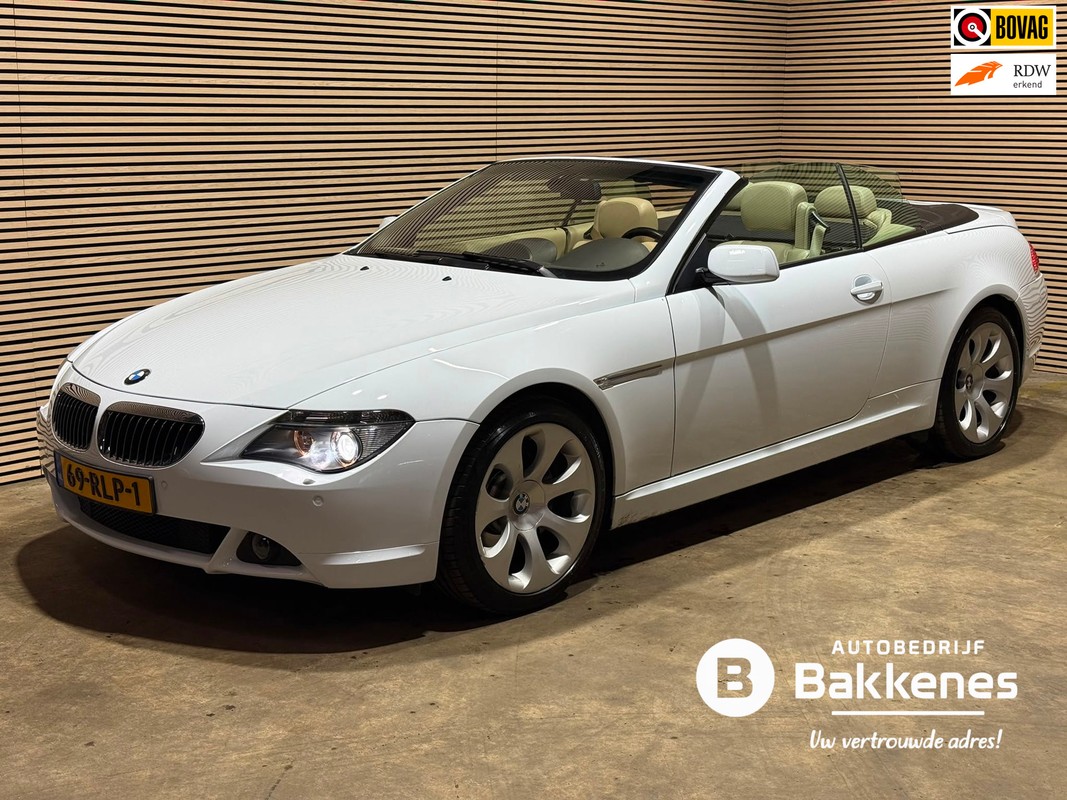 BMW-6 Serie-Cabrio 645Ci | 8 cilinder | Airco | Cruise | Xenon | Lease One en Lenen op Maat maken het mogelijk!