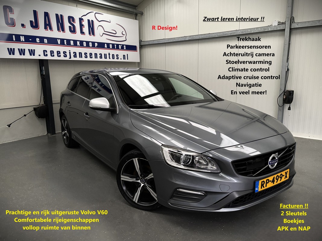 Volvo-V60-2.0 T4 Business Sport Intellisafe Pro Line R Design!!! | Lease One en Lenen op Maat maken het mogelijk!