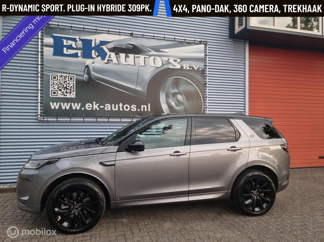 Land Rover-Discovery Sport-P300e 1.5 R-Dynamic. 4x4 309 pk | Lease One en Lenen op Maat maken het mogelijk! Land Rover-Discovery Sport-P300e 1.5 R-Dynamic. 4x4 309 pk | Lease One en Lenen op Maat maken het mogelijk!