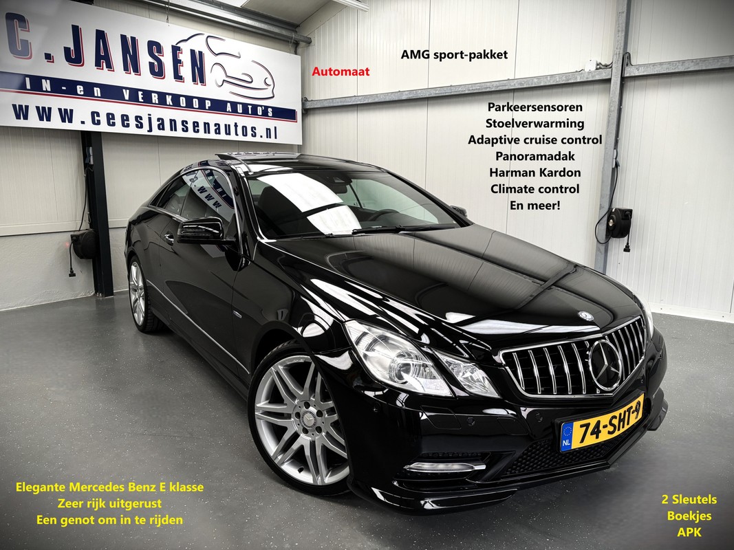 Mercedes-Benz-E-Klasse-Coupé 250 CGI Elegance AMG Sport Comfort | Lease One en Lenen op Maat maken het mogelijk!