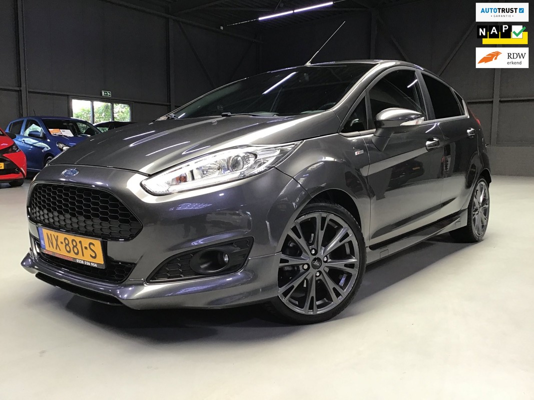 Ford-Fiesta-1.0 EcoBoost ST Line I Dealer Onderh. I Navi I Clima I Cruise I Led I 17inch I Park. sens I Getint Glas I Nette Auto. | Lease One en Lenen op Maat maken het mogelijk!