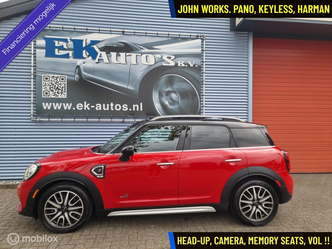 MINI-Countryman-2.0 Cooper S ALL4 Chili John Works Automaat | Lease One en Lenen op Maat maken het mogelijk! MINI-Countryman-2.0 Cooper S ALL4 Chili John Works Automaat | Lease One en Lenen op Maat maken het mogelijk!