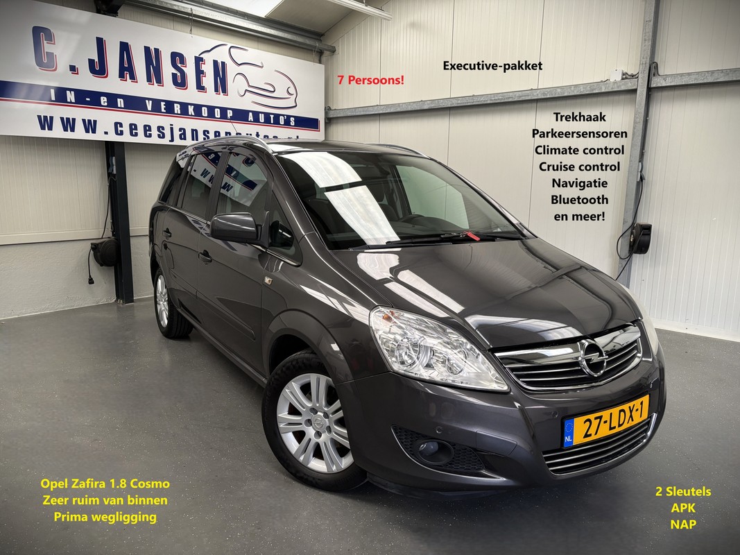 Opel-Zafira-1.8 Cosmo Executive 7 pers. | Lease One en Lenen op Maat maken het mogelijk!