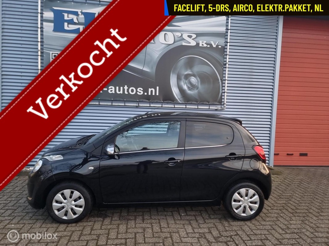 Citroën-C1-1.0 e-VTi Style. 5-deurs, Airco, Bluetooth, NAP | Lease One en Lenen op Maat maken het mogelijk!
