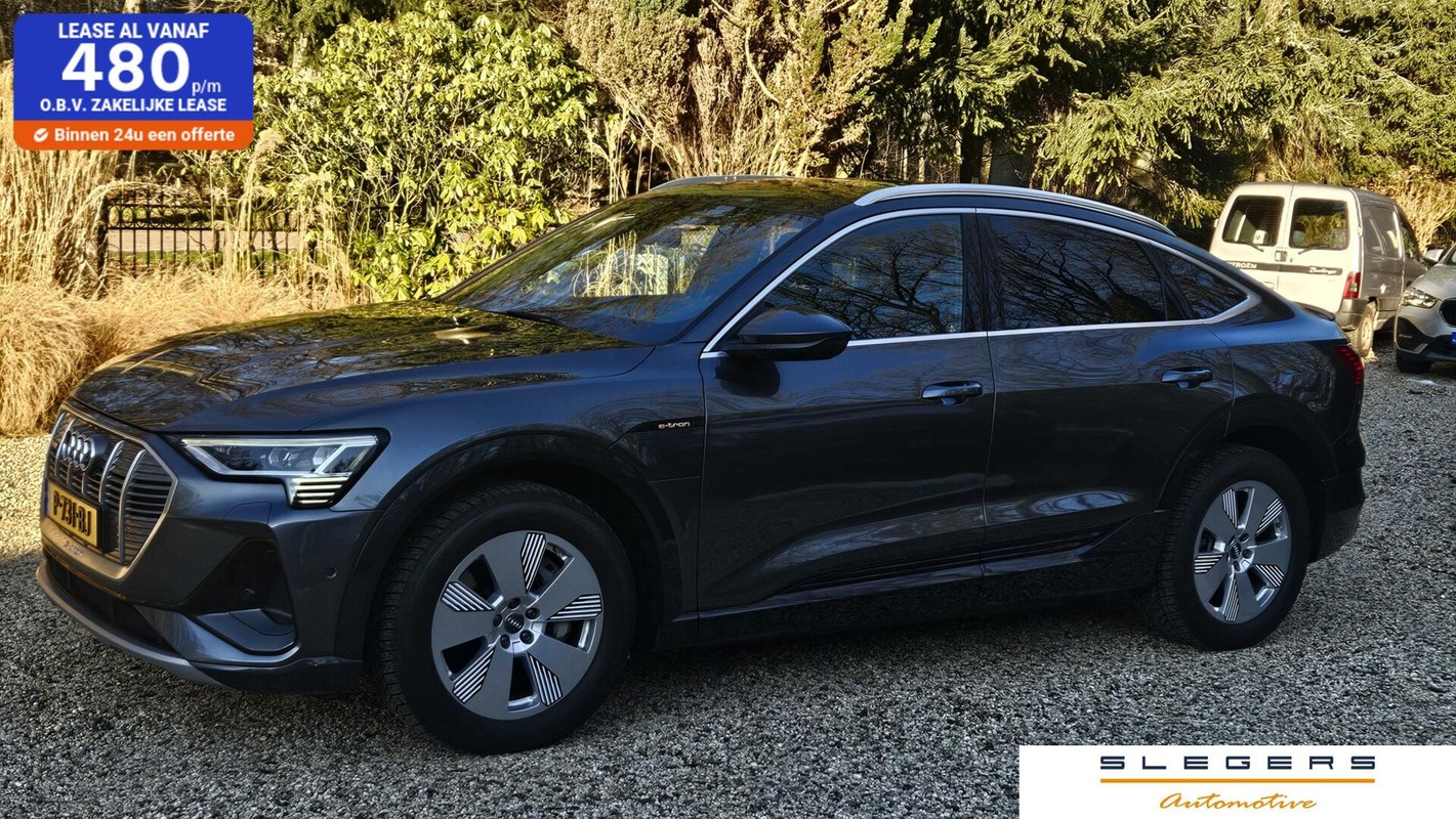 Audi-e-tron-Sportback 55 quattro Business edition 95 kWh Met zomer 21 inch en Wintervelgen 19 inch | Lease One en Lenen op Maat maken het mogelijk!
