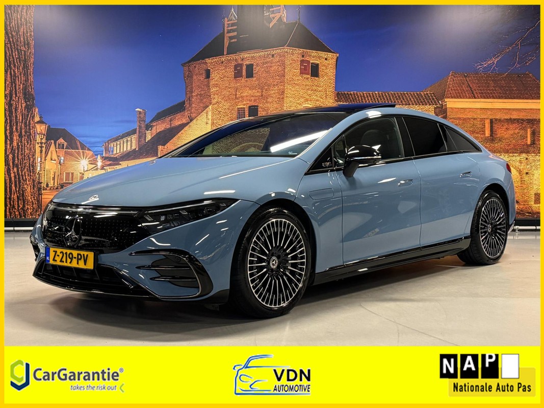 Mercedes-Benz-EQS-450 4MATIC AMG Line 108 kWh Hyperscreen Burmester Panodak | Lease One en Lenen op Maat maken het mogelijk!