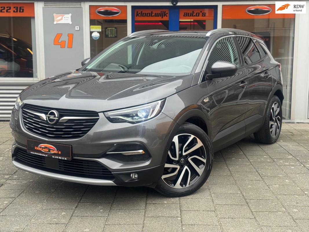 Opel-Grandland X-1.2 Turbo Ultimate Automaat Leder 19” LM Elec. Achterklep Dealer Historie | Lease One en Lenen op Maat maken het mogelijk!