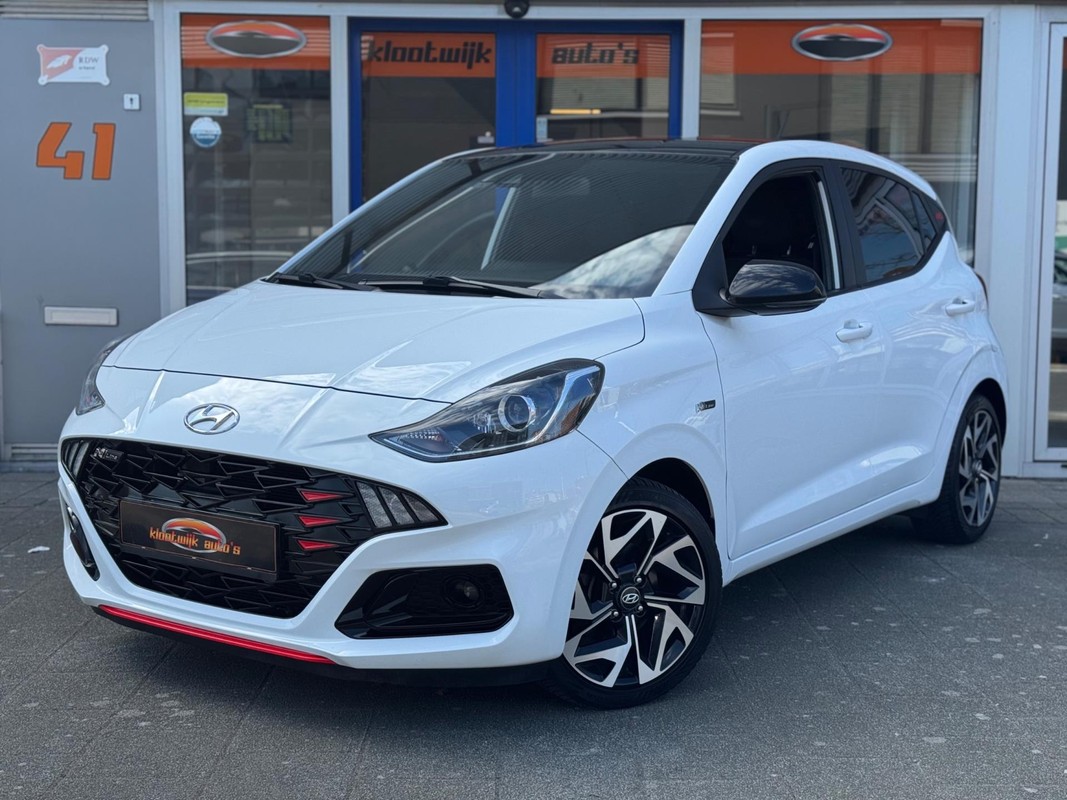 Hyundai-i10-1.0 T-GDI N Line Navigatie Cruise CarPlay LM Velgen Dealer Onderhouden 5-zits | Lease One en Lenen op Maat maken het mogelijk!